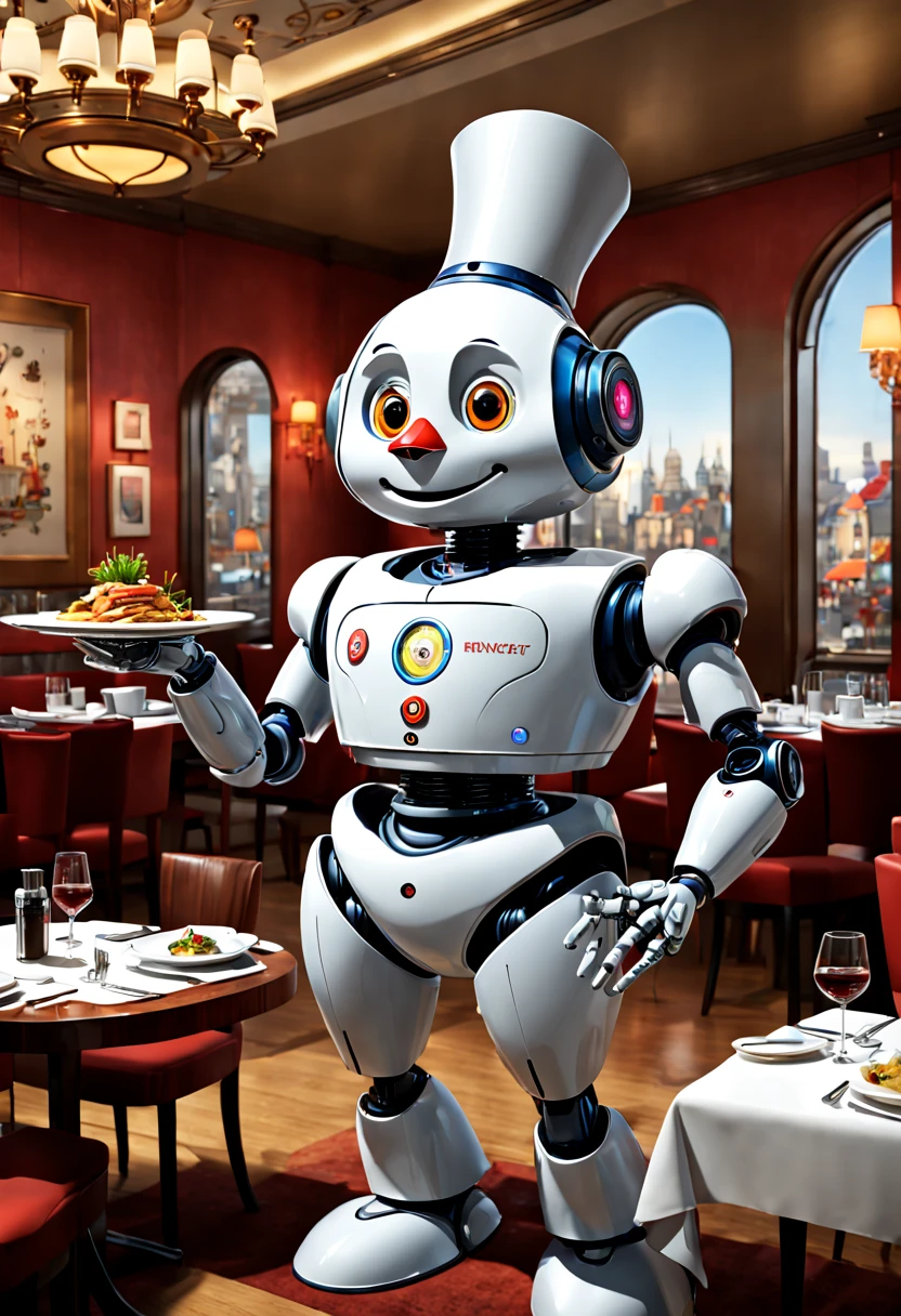 (a Fast Food Worker), full body, award-winning, cinematic still, emotional, vignette, dynamic, vivid, (masterpiece, best quality, Professional, perfect composition, very aesthetic, absurdres, ultra-detailed, intricate details:1.3)