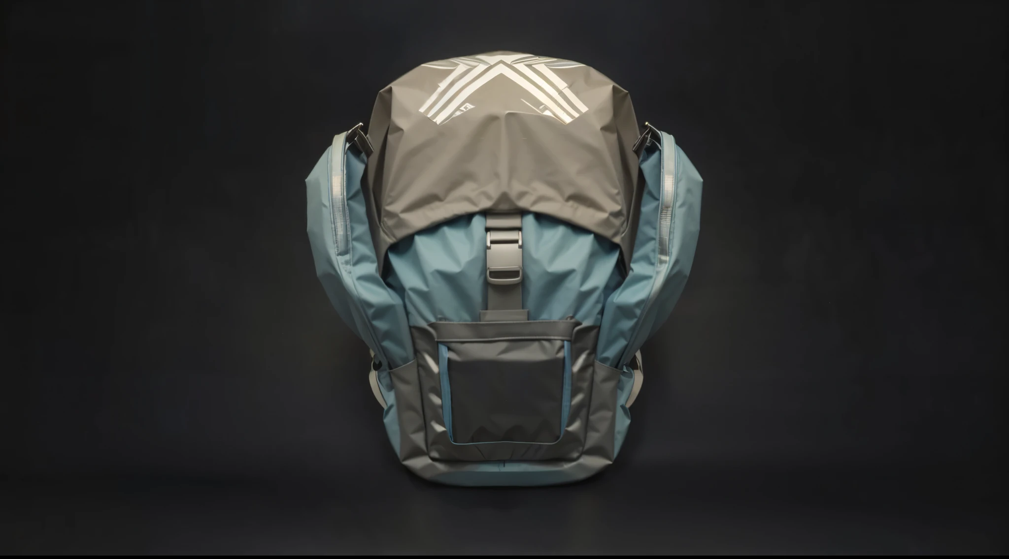 Team Blue Standard Backpack, metal backpack