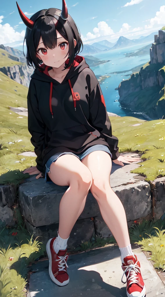 (Elf girl)，（​masterpiece，Highest Quality），Crop Top Look，Pastel Hoodie，(Gingham Check Shorts)，A white-haired，World of toys, by Artgerm, cinematic dynamic Angle, Hayao Miyazaki, Mikimoto Haruhiko, frank frazetta, Cinematic Dramatic atmosphere, fantasy, 8k, watercolor painting