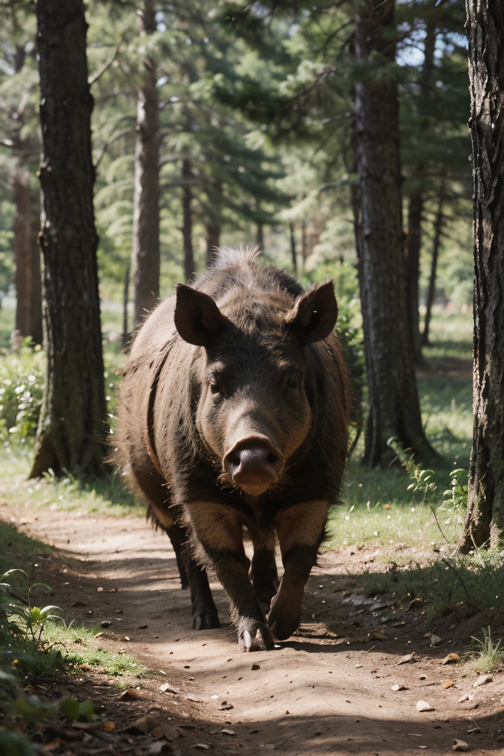 Boar in forest