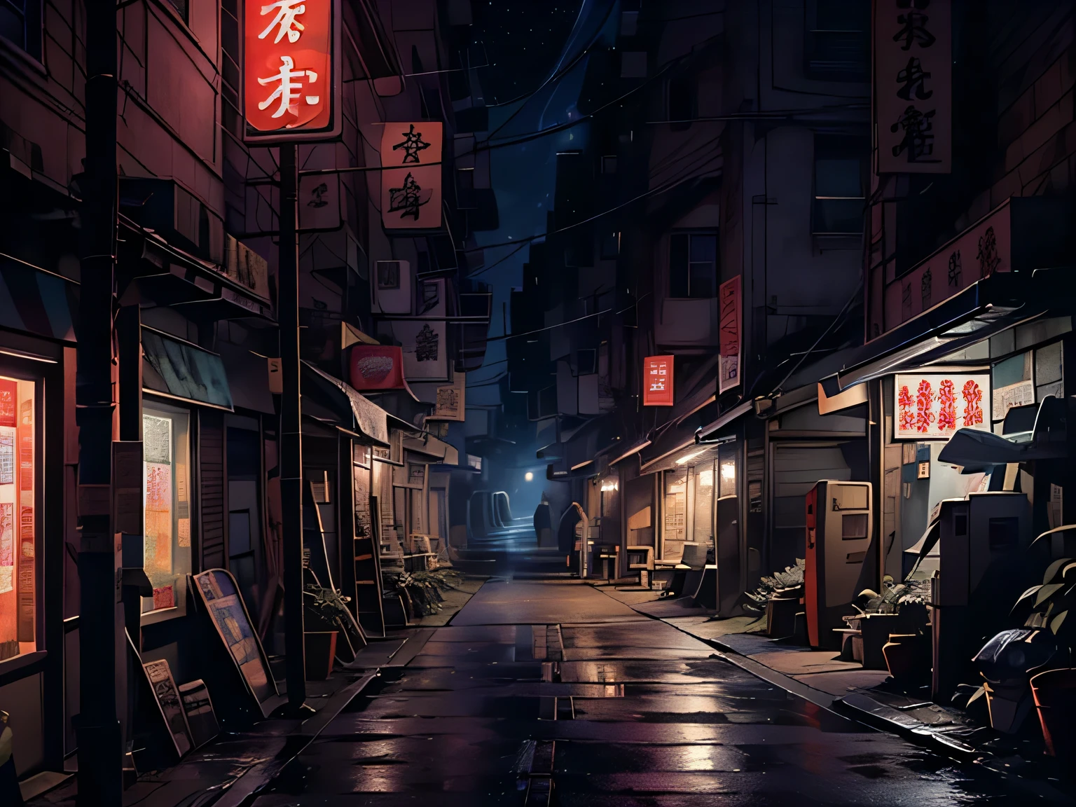 Nostalgic digital paintings inspired by the fascinating world of Studio Ghibli。The artwork is、It depicts the night streets of a charming small town。、It exudes a sense of tranquility and wonder。The scene is、Set in a movie moment reminiscent of a scene from a Ghibli movie.。In the configuration、a person々Walking through the streets of the city。a person々The world around you is beautifully detailed、、Capture the essence of a nostalgic atmosphere。The sky above is decorated with breathtaking star displays、Creates a sad atmosphere that resonates with people of all ages.。