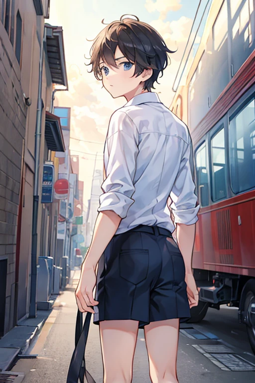 Boy Looking Back