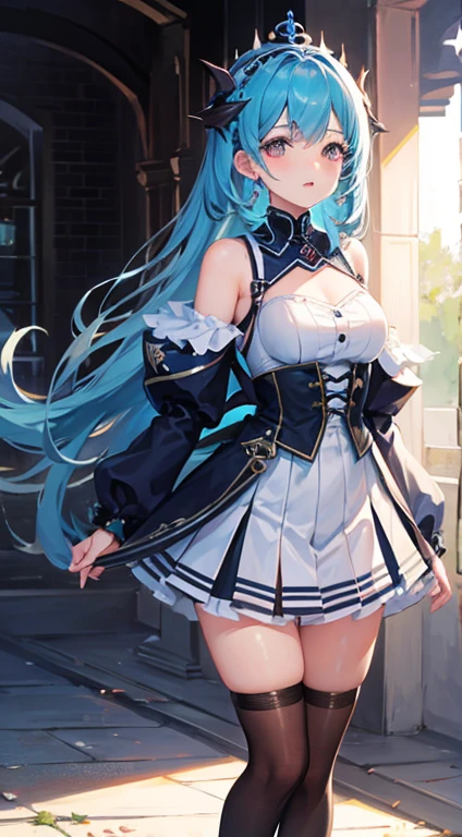 1girl, clothes lifting, lifted by another, skirt lifting, masterpiece, best quality, ultra-detailed.
