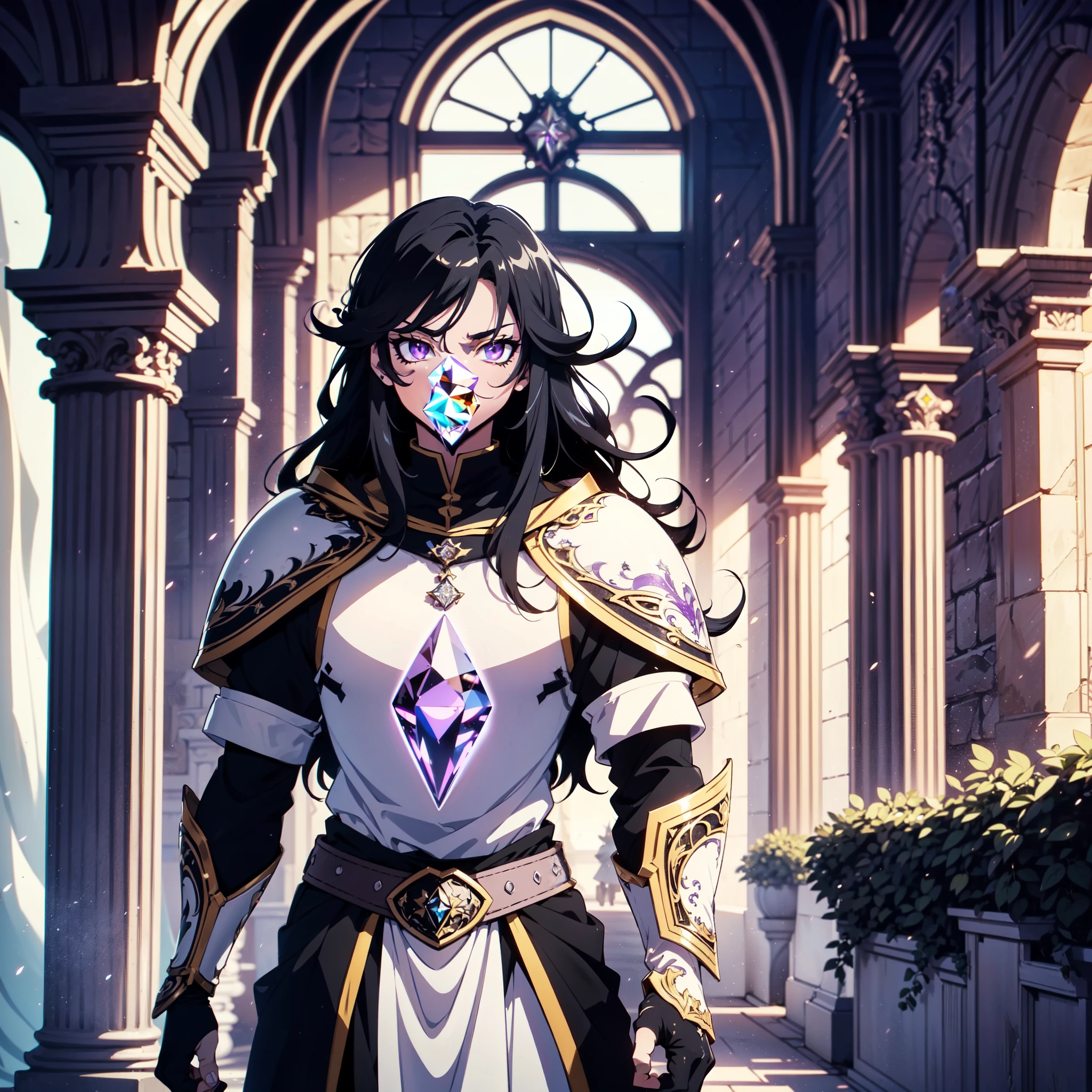 128K Ultra High Definition,
128K Ultra High Quality,
128K Ultra High Resolution,
Best Definition,
Best Quality,
Best Resolution,
Perfectly Detailed,
Perfectly Designed,
Extremely Detailed,
Extremely Designed,
Hyper Detailed,
Hyper Definition,
Hyper Quality,
Hyper Resolution,
Masterpiece,
(((Anime))),
Body Shot,
(((Boy))),
Handsome,
Muscular Body,
(((Black Long Hair))),
(((Purple Eyes))),
(((Hyper Detailed & Perfectly Designed With Ultra High Quality White Diamond Warlord Armor))),
(((Inside Of Medieval Royal Palace Background Scenery))),