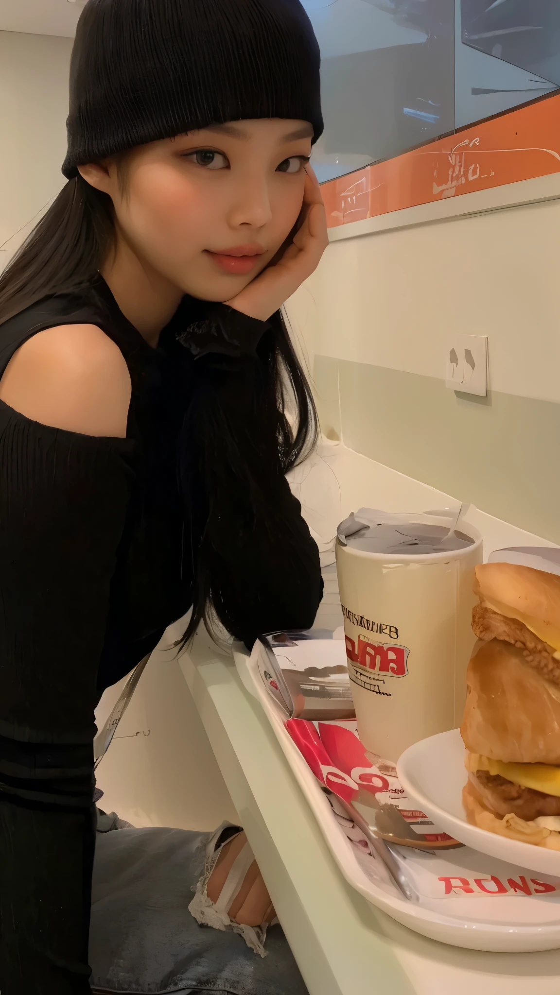 Jennie Blackpink, Asian girl, Asian women, com longos cabelos escuros, beautiful Asian girl, com cabelos pretos, com cabelo preto liso, com longos cabelos pretos, cabelos pretos longos e finos, roupas pretas estanques, vestindo roupas pretas, cabelos negros, an Asian woman, seios grandes