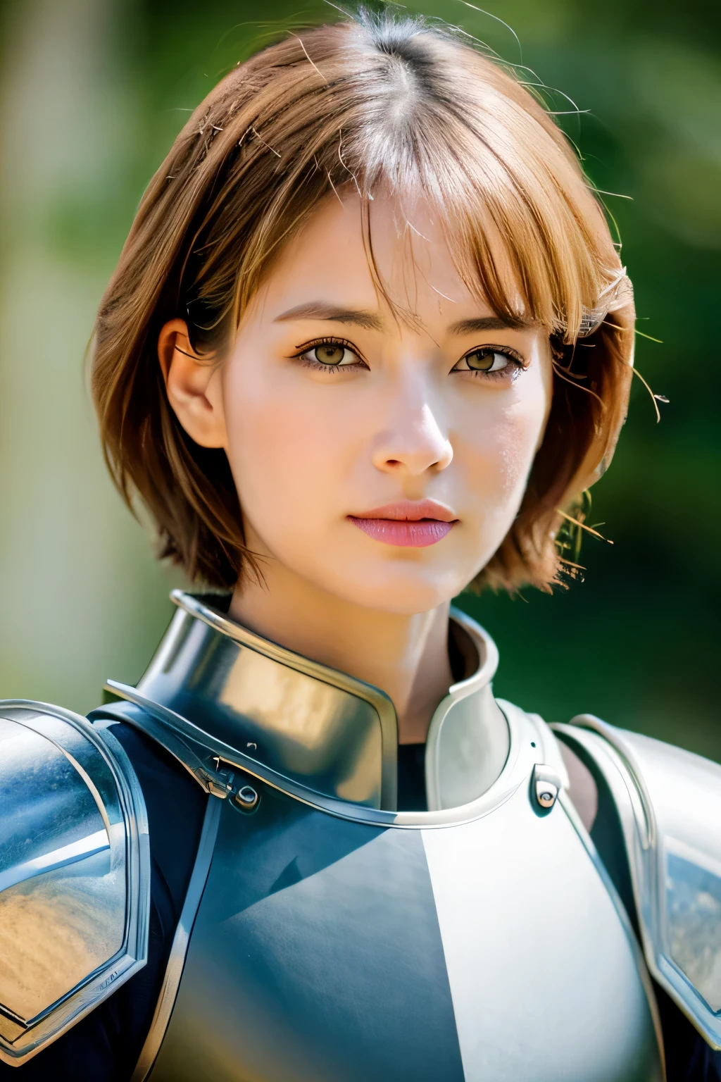 (top-quality,8K,masterpiece),
Shot from the waist up,
Niō Standing,has a fine sword,Luxurious decoration,
Very beautiful Caucasian woman,Very beautiful face,face perfect,A detailed face,30-years old,(A detailed eye,Detailed lips,lipgloss),
so short hair,a pixie cut_boyish,a blond,
全身Wearing armor( (armor:1.2),とても精密なarmor,
Old castle,