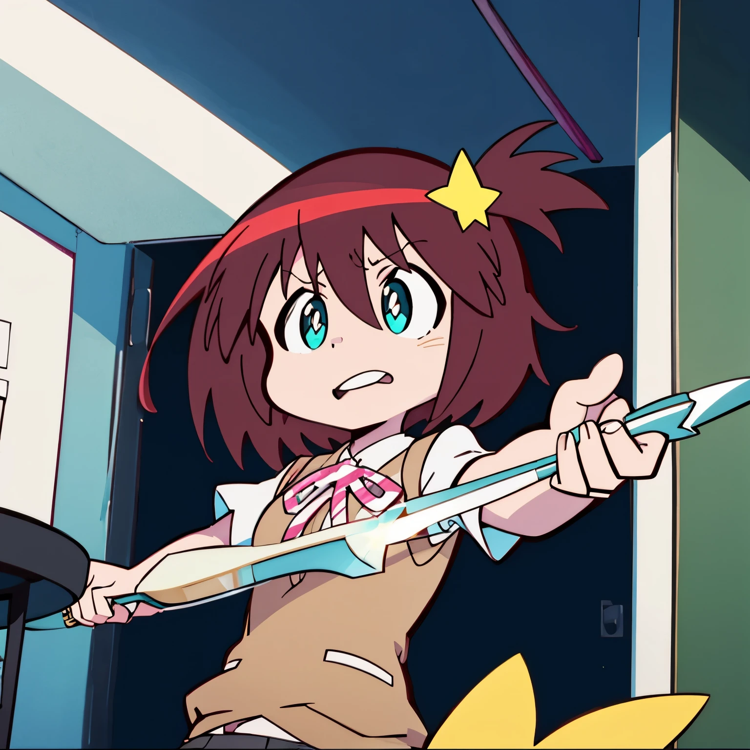 Luluco is holding a knife