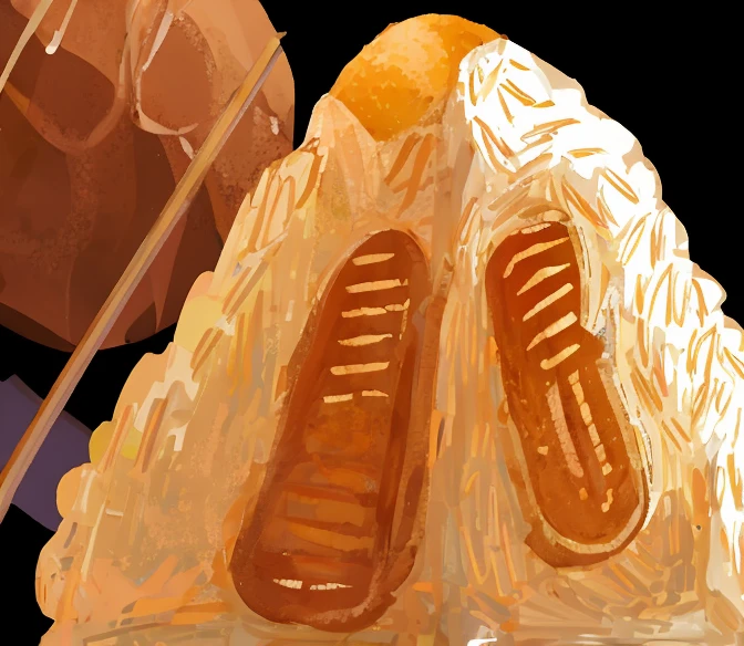 Churros with Maple Syrup and Waffle Dog Walking on Waffle Road on Poop Town by Britney Mefford