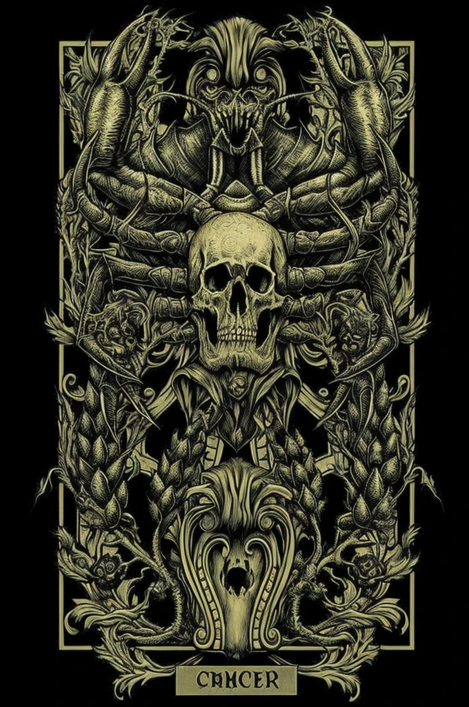 Flyer, mix of Joker and Skull, Mexican decoration, Satan,
vector flat, gold, black,
Aaron Horkey,
masterpiece, ultra high res, high quality,