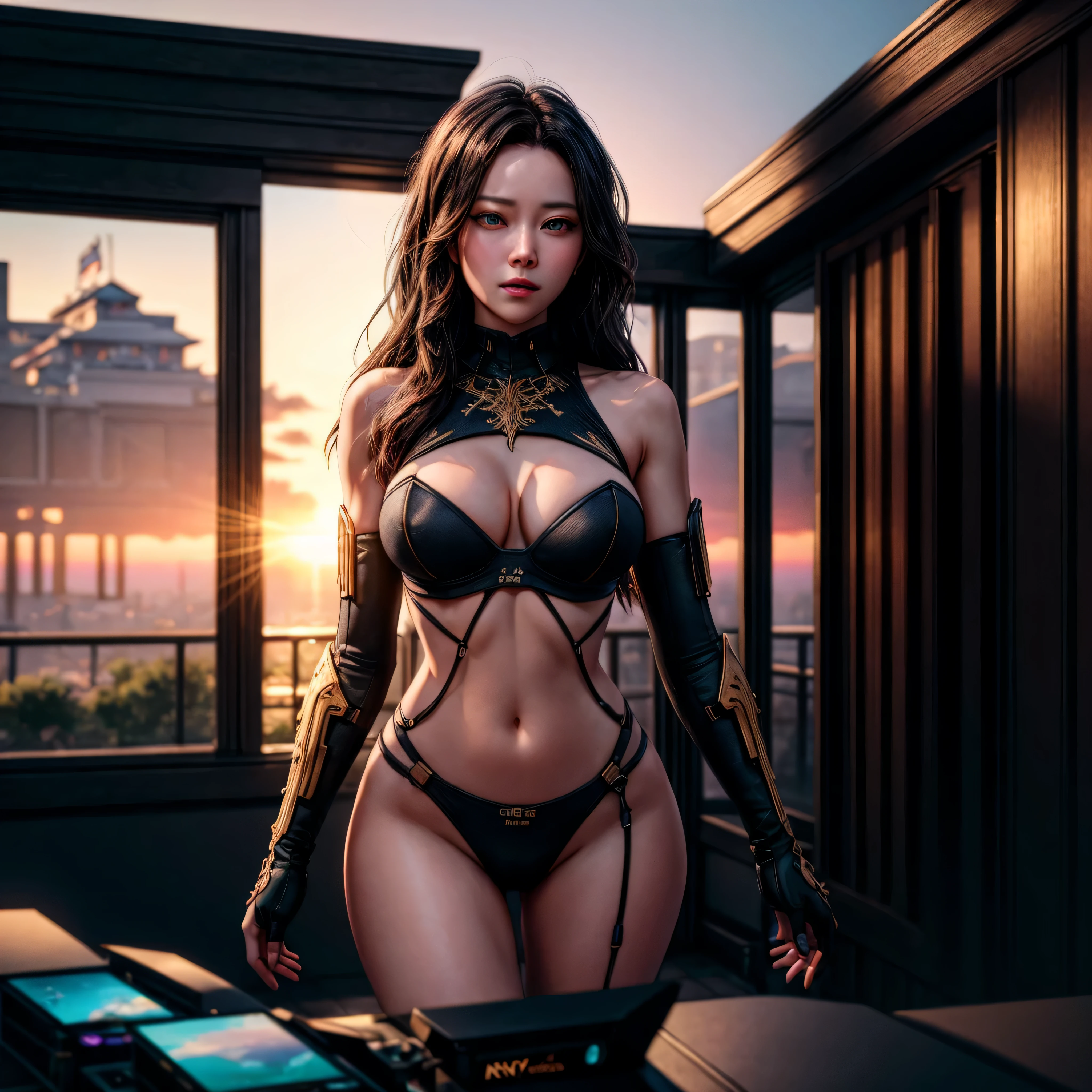 (masterpiece), (extremely intricate:1.3), (realistic), portrait of a girl, the most beautiful in the world, (medieval armor), metal reflections, upper body, outdoors, intense sunlight, far away castle, professional photograph of a stunning woman detailed, sharp focus, dramatic, award winning, cinematic lighting, octane render unreal engine, volumetrics dtx, (film grain, blurry background, blurry foreground, bokeh, depth of field, sunset, motion blur:1.3), chainmail UnrealEngine5 ultra Cinematic_Lighting VanGogh masterpiece Goddess deep path equirectangular urban ultra_photo-realistic meticulously intricate ultra_high-details ultra_high-quality ultra_high-def ultra_high-res optimal ultra_sharpness focus perfection accurate volumetric Lightning contrast global illumination cgi vfx sfx reflex Octane_rendered extreme improved radiant graduated UHD XT3 DSLR HDR romm rgb pbr 3dcg fxaa blu-ray vivid colors-coded backlight frontlight anti-aliasing fkaa txaa rtx ssao opengl-shaders glsl-shaders post-processing post-production cell-shading tone-mapping luminescence Crystalline sex naked nsfw varies multi etc. --s 1000 --c 20 --q 20 --chaos 100