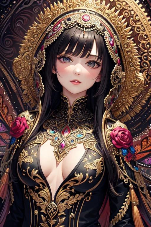 (masterpiece, top quality, best quality, official art, beautiful and aesthetic:1.2), (1girl), extreme detailed,(fractal art:1.3),colorful,highest detailed