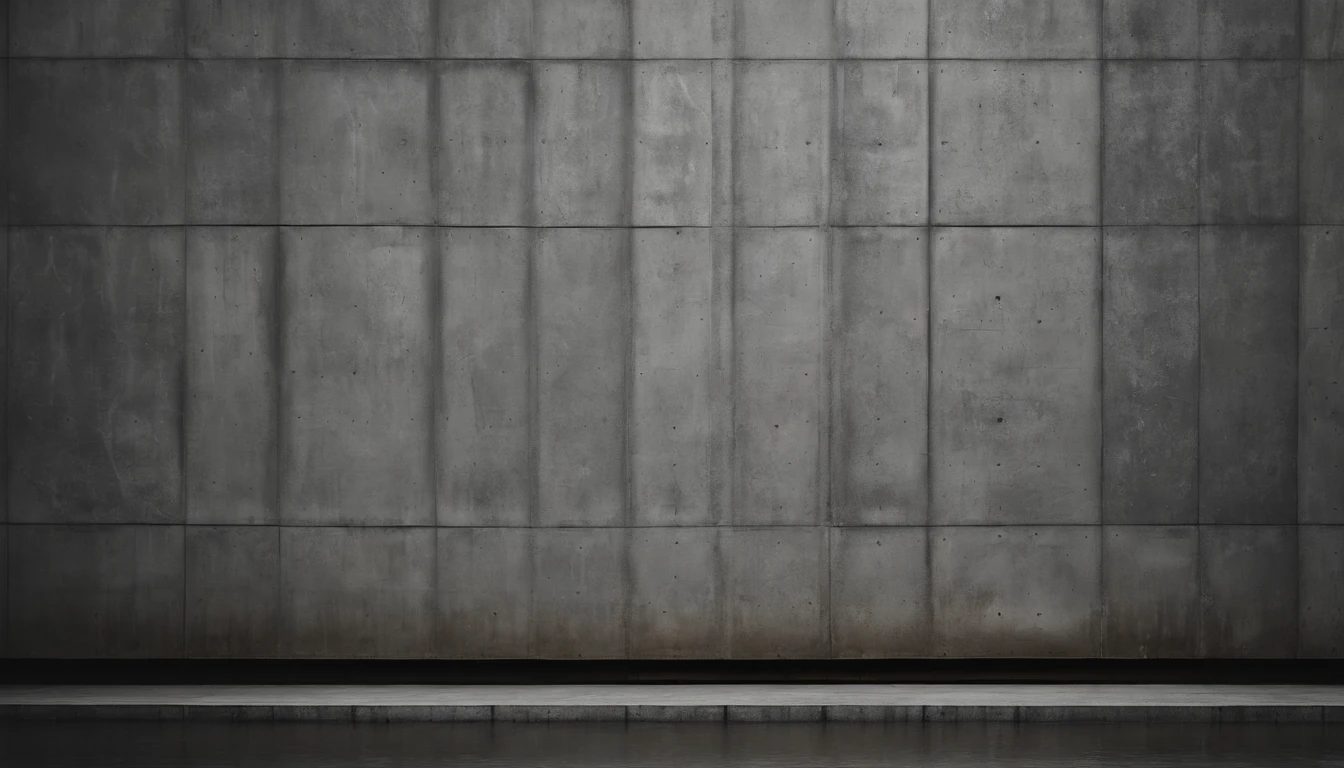 An aesthetic photo of a concrete wall, with its rough surface and subtle patterns, showcasing the raw and industrial texture of concrete in shades of gray, creating a modern and minimalist aesthetic.