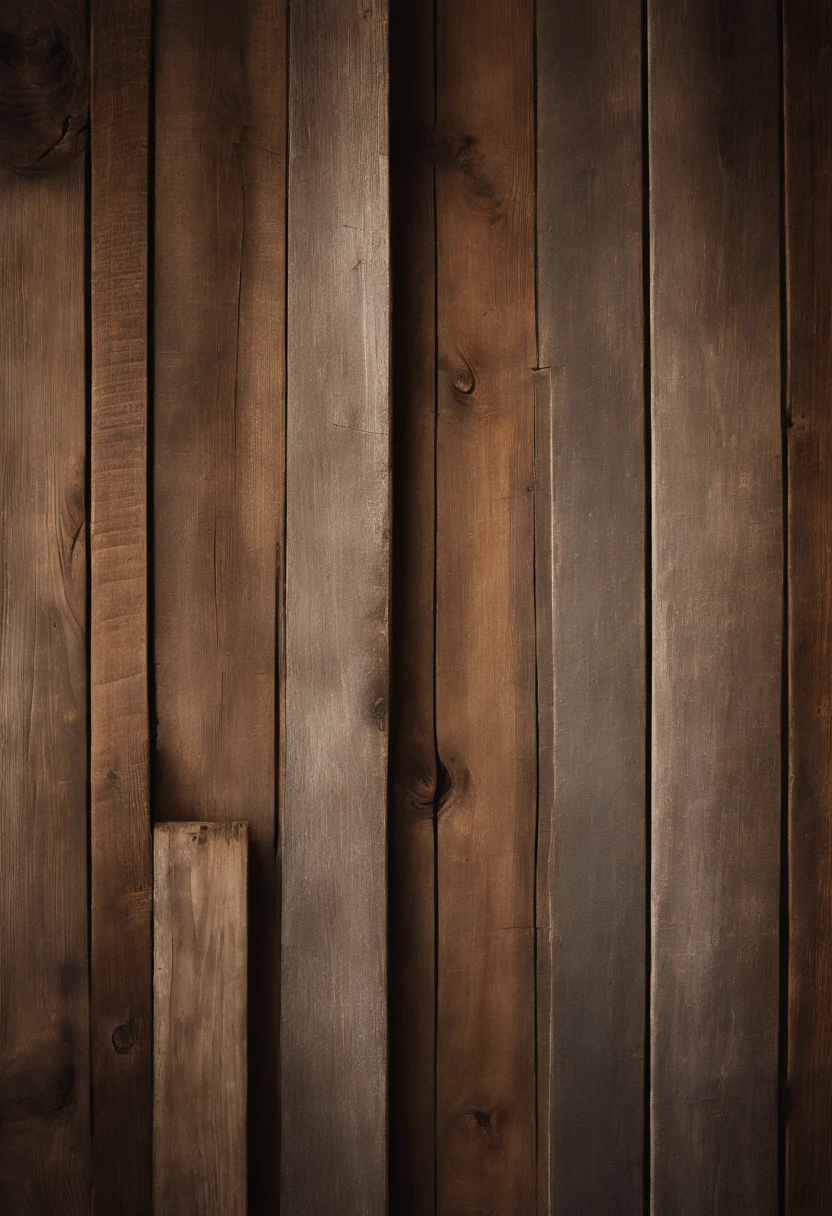 An aesthetic photo of a reclaimed wood wall, with its weathered and distressed texture, capturing the rustic and vintage charm of reclaimed wood in shades of gray, brown, and tan