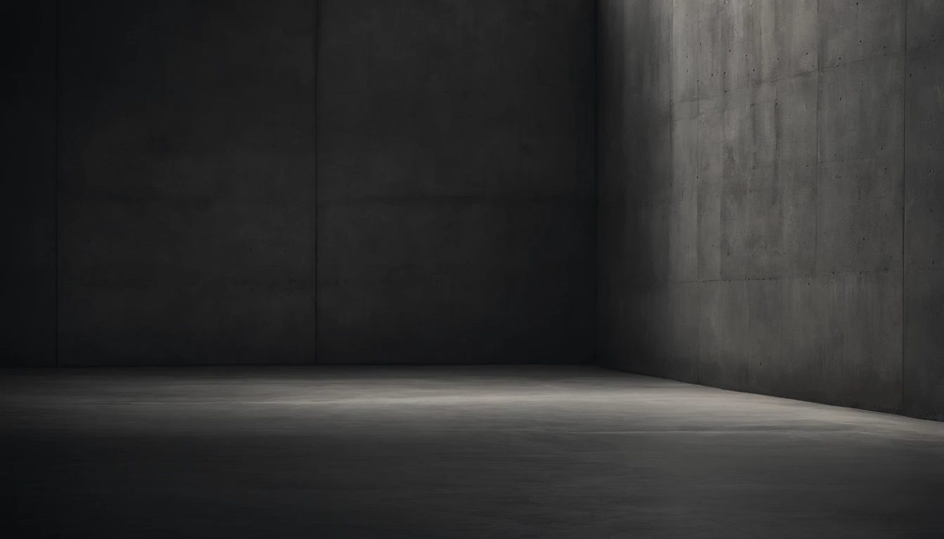An aesthetic photo of a concrete wall, with its rough surface and subtle patterns, showcasing the raw and industrial texture of concrete in shades of gray, creating a modern and minimalist aesthetic