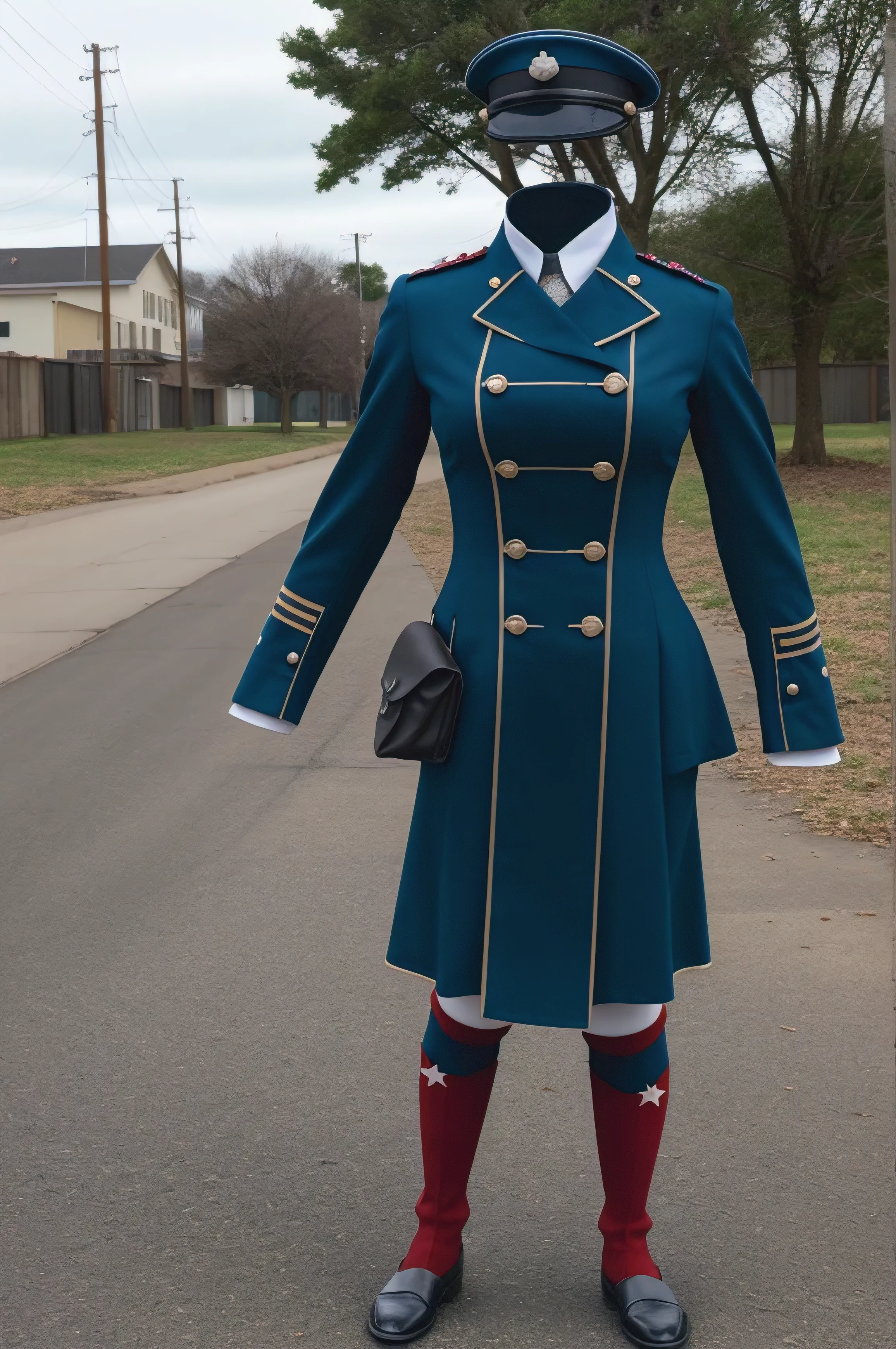 (female-civil-war-uniform:1.7) , (uniform swells as if worn by invisible woman:1.7),((invisible, no humans:1.7, headless:1.7, handless, leglesig breasts:1.7), comic-book-shop
(8k, RAW photo, best quality, masterpiece:1.2), (realistic, photo-realistic:1.37), red, photon mapping, radiosity, ((Hasselblad photography)),physically-based rendering, high saturation