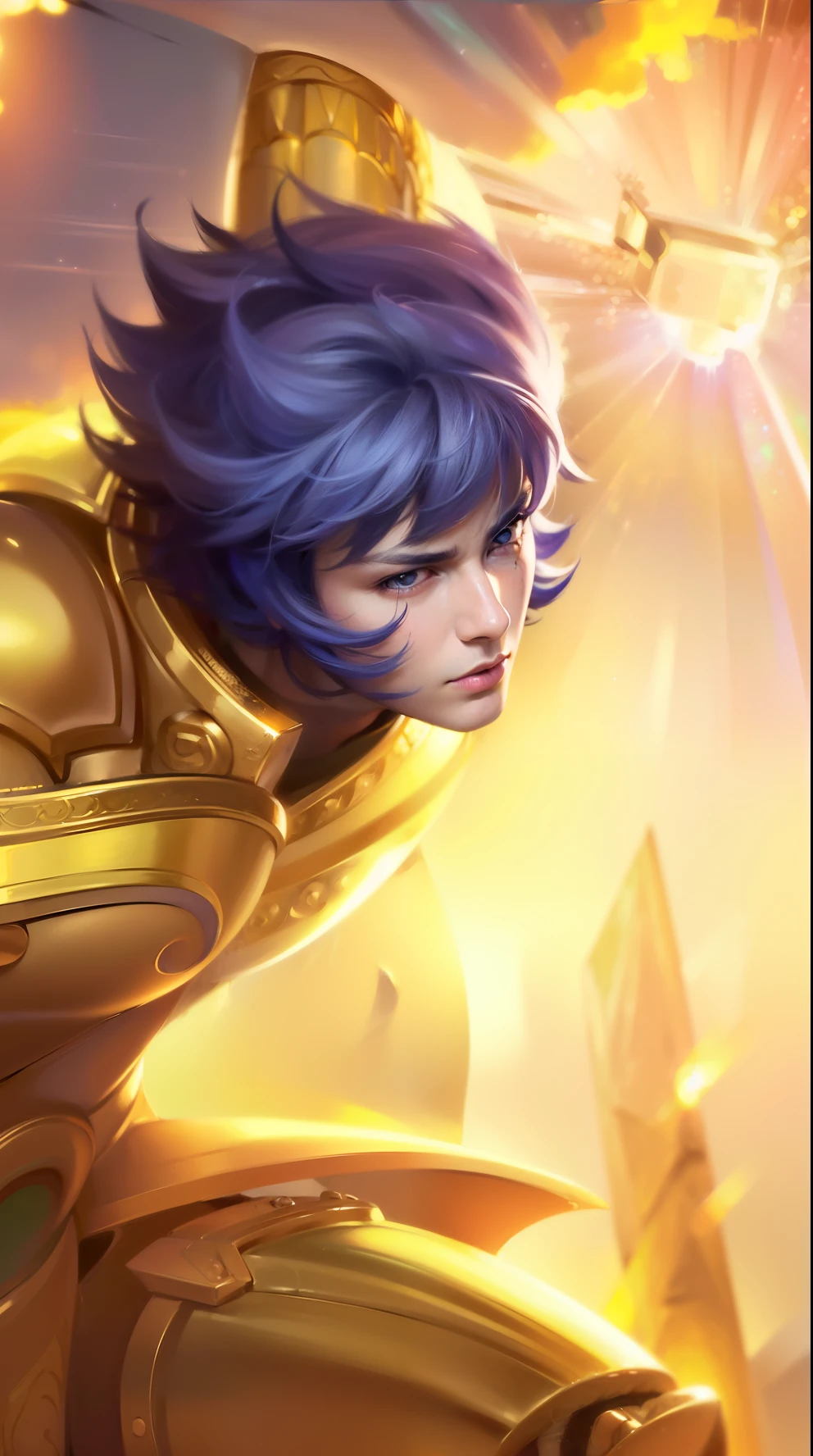 masculine male, masterpiece, ((perfect eyeest quality, (semirealism:1.9), beautiful lighting, (extremely detailed CG unity 4k fhd wallpaper), High Detail, Sharp focus, dramatic outdoors, 1 boy ,19 years old, white hair, light purpel eyes.