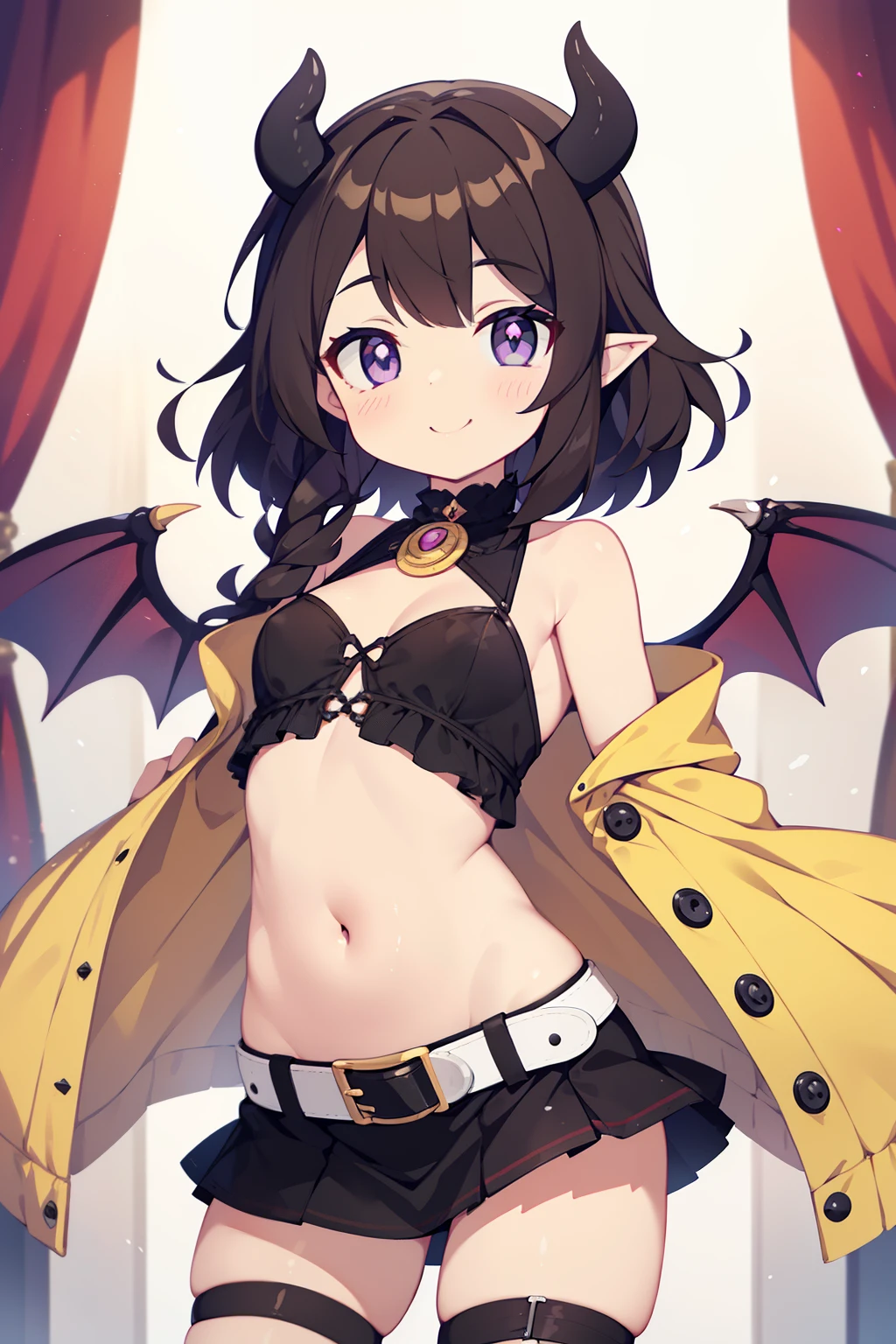 1chica en, solamente, cuerpo perfecto, La mejor calidad, e litrl, (succubus dresses:1.2), (falda de capas escalonadas:1.5), Lolita, pecho muy grande, (Cabello plateado:1.2), (Cabello OSCURO:1.2), Doble cola de taladro largo, Black tape Hair fixation, Tsuriformes, ojo agudo, Ojos Sanpaku, (sonrisa seductora:1.4), boca abierta, Piel de grano fino, (una gargantilla:1.1), Vista del valle, Navel ejection, Pies crudos, a belt on the wings of the thigh:1.5), purple eyes, ojos brillantes, (NSFW:0.8), 8k, a thigh high belt, piernas delgadas, Dentro de una cueva, cuerpo completo visto, Standing, (Una mano extendida hacia ti:1.4),