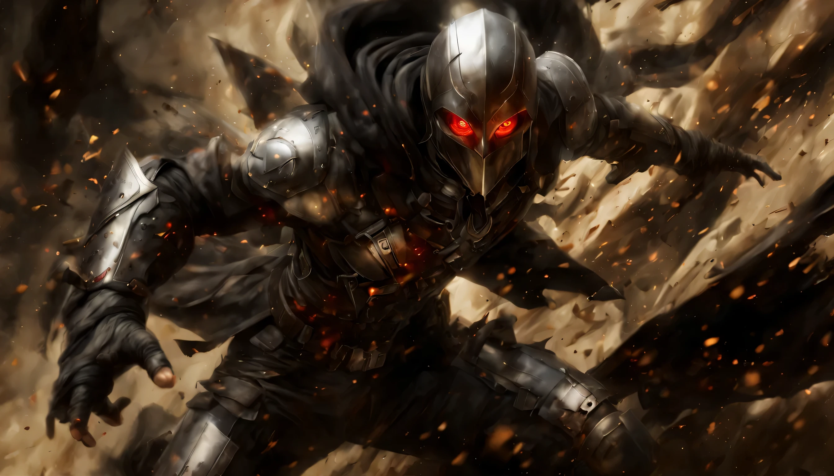 (((Assassin with red eyes))), with detailed hood and cloak, (((((desert))))), realistic, perfect hands, (((Ezio Auditore fighting Soldier))), (IncrsXLDealWithIt:1.1), (((((desert))))), (masterpiece: 1.5) (photorealistic: 1.1) (bokeh) (best quality) (detailed skin texture pores hair: 1.1) (intricate) (8k) (HDR) (wallpaper) (cinematic lighting) (sharp focus ), (explosion,fire:1.2), (smoke:1.4), (fight scene:1.4), Fight Posing (Trained on "Matrix" Movies), (highest detail fight realistic), (photorealistic:1.4),(RAW photo:1.2), (masterpiece:1.4),(best quality:1.4), Ultra-detailed,(Realistic,Photorealistic,photo-realistic:1.37), (Best quality,4K,8K,A high resolution,Masterpiece:1.2),Ultra-detailed,(Realistic,Photorealistic,photo-realistic:1.37) ((cinematic light)), colorful, hyper detail, dramatic light, intricate details, (best lighting, an extremely delicate and beautiful), (highest detail fight realistic), (((World War))) ,(explosion,fire:1.2), (smoke:1.4),