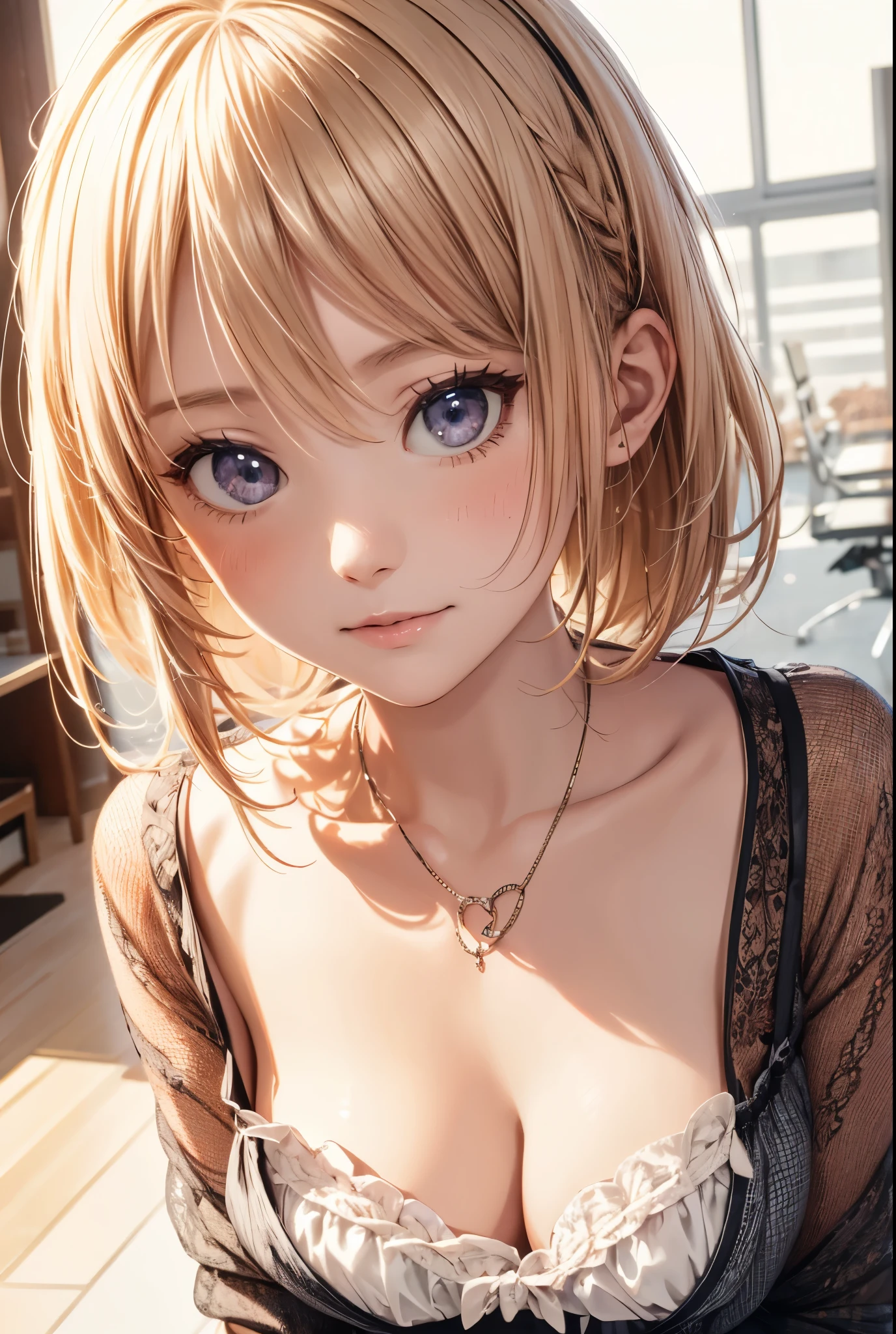 absurderes,hight resolution,best qualtiy,(1girl in),masutepiece,Hair parted in the middle,