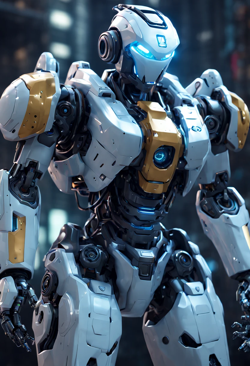 The NS-5 in "Me, Robot", enhance, intricate, (best quality, masterpiece, Representative work, official art, Professional, unity 8k wallpaper:1.3)