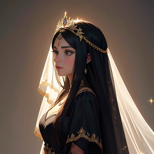 create a highly realistic image that portrays Ayshia Taşkın, a fictional and enigmatic character, em uma cena promocional. Ayshia Taşkın is a woman with a mysterious and imposing presence. She wears a black veil that partially covers her face., adding a touch of mystery to your appearance. upon his head, She wears a black piece of clothing, which has remarkable detail: uma estrela ricamente adornada. The star is the focal point of the piece, adding a symbolic and magical element to your personality.
The veil and garment flow naturally and realistically, following the laws of physics and adding depth to the composition. The lighting of the scene is crucial to highlighting the enigmatic atmosphere. Soft, diffused light subtly highlights the details of the veil and headpiece, while also casting soft shadows on parts of Ayshia's face.
Around Ayshia's neck, there is a thin and elegant chain, adornada com pequenos detalhes intrincados. A corrente reflete a luz de maneira realista, adding a touch of sparkle to the scene. The surrounding environment is slightly diffuse, to focus attention on the character, mas ainda exibe detalhes sutis que evocam um mundo de fantasia.
This image serves as a detailed portrait of Ayshia Taşkın, intended to promote understanding of his enigmatic personality and to attract the interest of viewers. The rich detail and focus on reality will make the image vivid and immersive, capturing the essence of the Antipodean world she inhabits