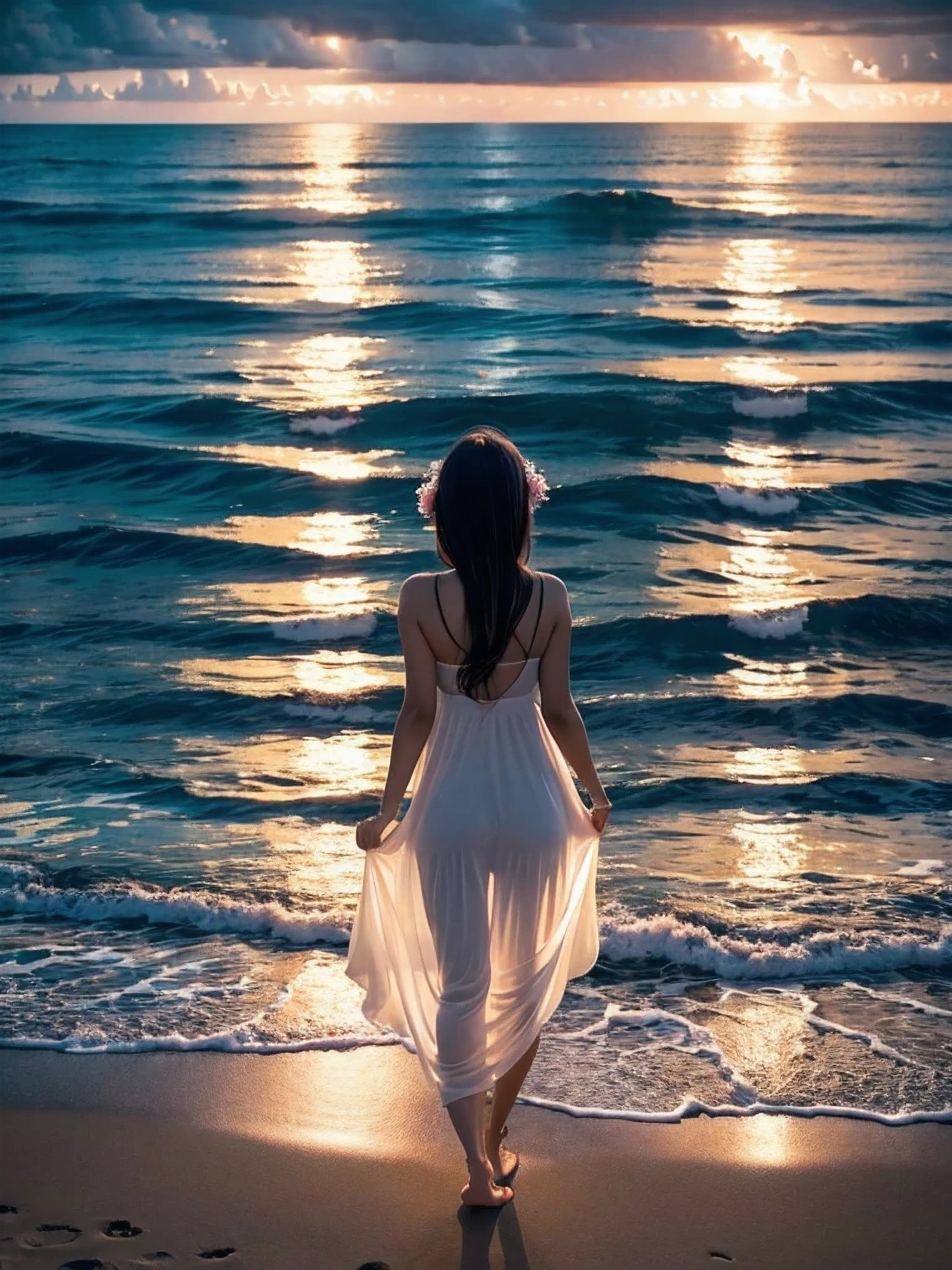 A woman's heart is like a vast universe, Full of infinite depth and constant change. Overcome the stormy, stormy emotions、Shows calmness like a calm sea。. Inner strength is often wrapped in delicacy, radiate inner beauty. A woman's heart is like a lighthouse, Move the world with invisible power, illuminate everything around you.
