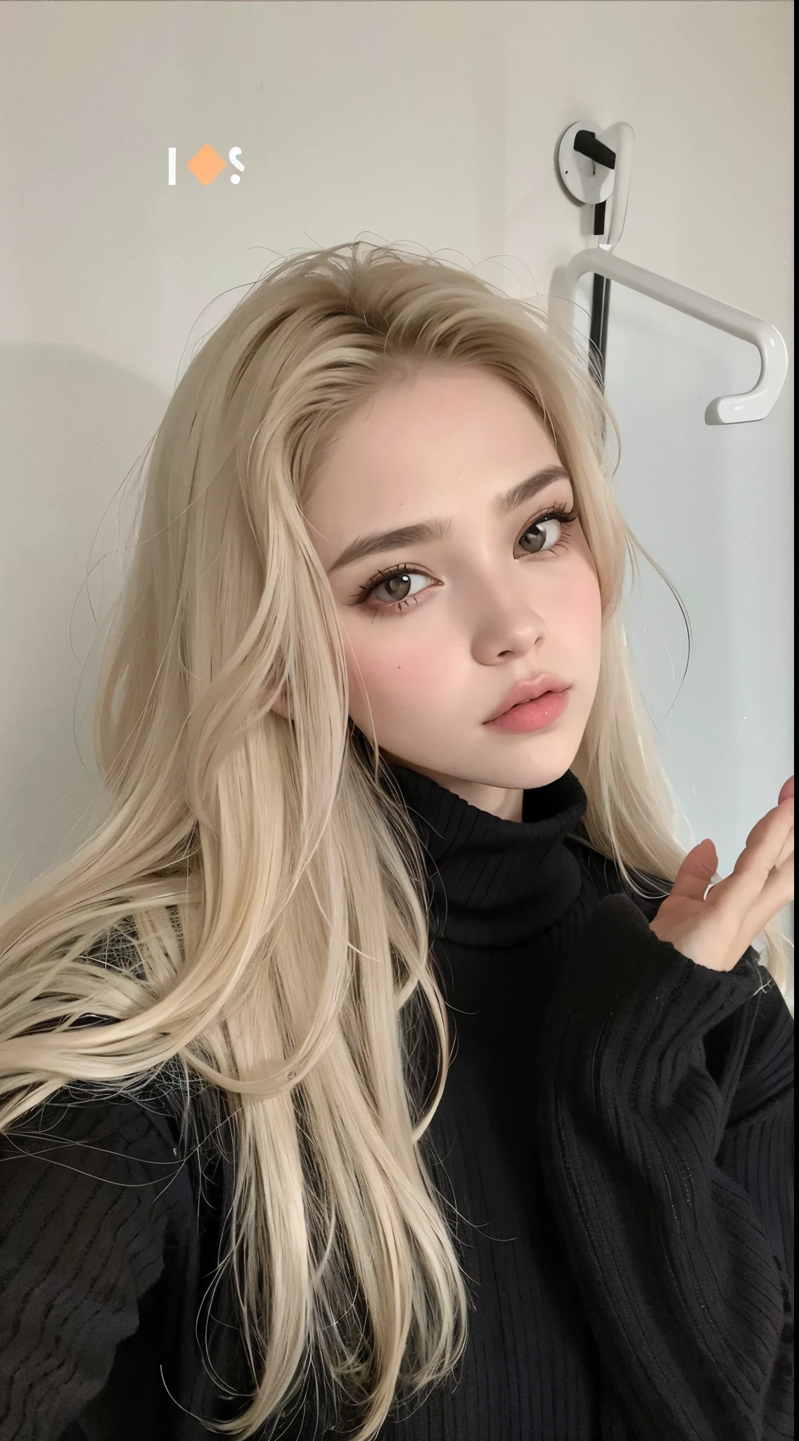Mujer rubia con pelo largo y cuello alto negro posando para una foto., Ava Max, long cabello rubio y ojos grandes, Chica perfecta de pelo blanco, cabello rubio y ojos grandes, Anna Nikolanova aka Newmilky, Yelena Belova, Cabello largo y rubio y ojos grandes, Anastasia Ovchinnikova, angelina stroganova, Una chica con cabello rubio