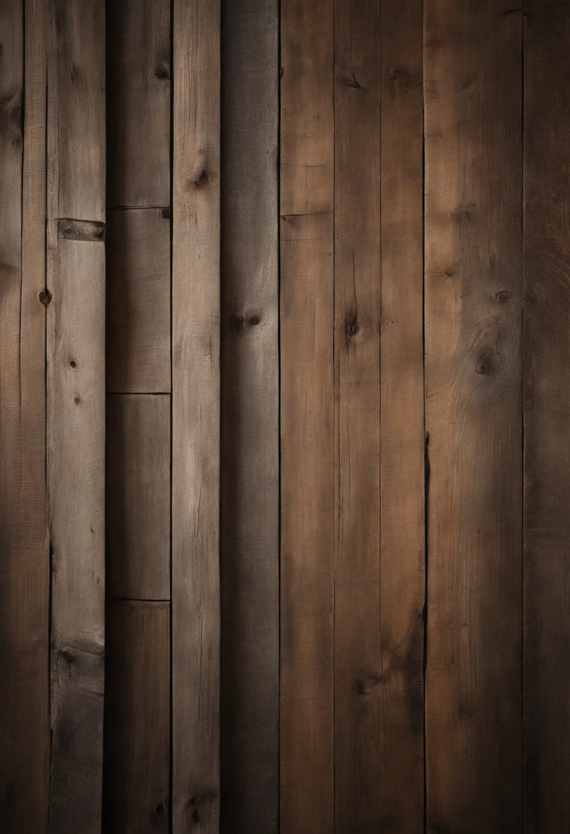 An aesthetic photo of a reclaimed wood wall, with its weathered and distressed texture, capturing the rustic and vintage charm of reclaimed wood in shades of gray, brown, and tan