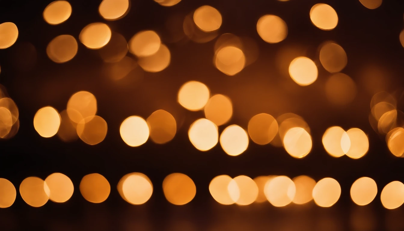 a detail shot of a softly lit, abstract bokeh pattern, showcasing the delicate and sparkling lights as a soft and magical background.