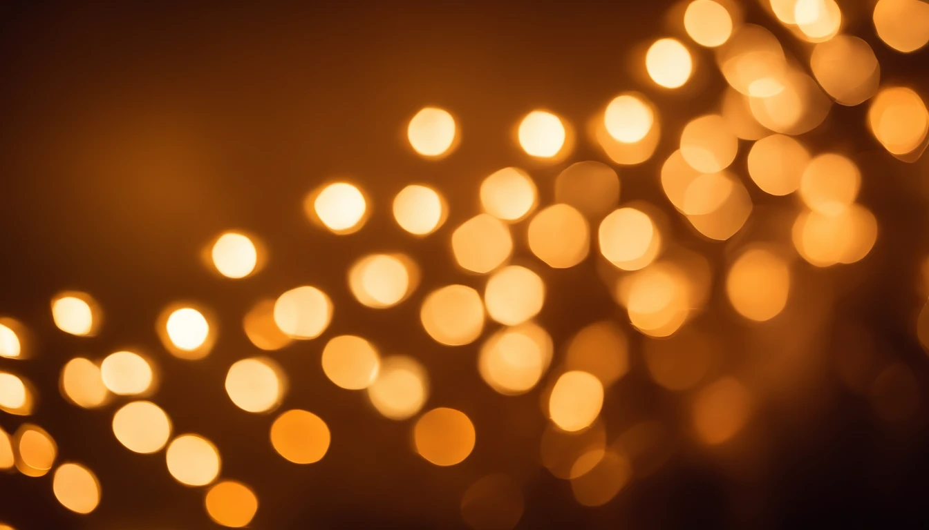 a detail shot of a softly lit, abstract bokeh pattern, showcasing the delicate and sparkling lights as a soft and magical background.