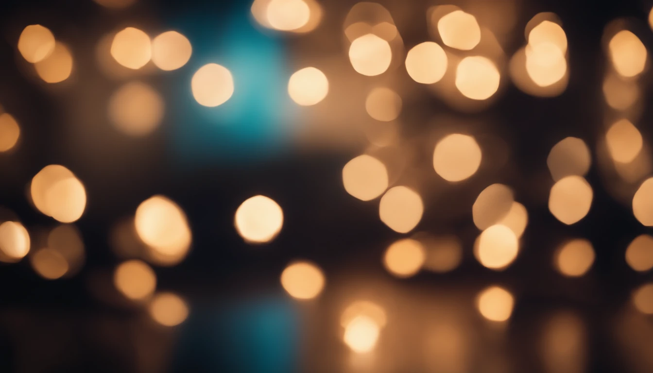 a detail shot of a softly lit, abstract bokeh pattern, showcasing the delicate and sparkling lights as a soft and magical background.