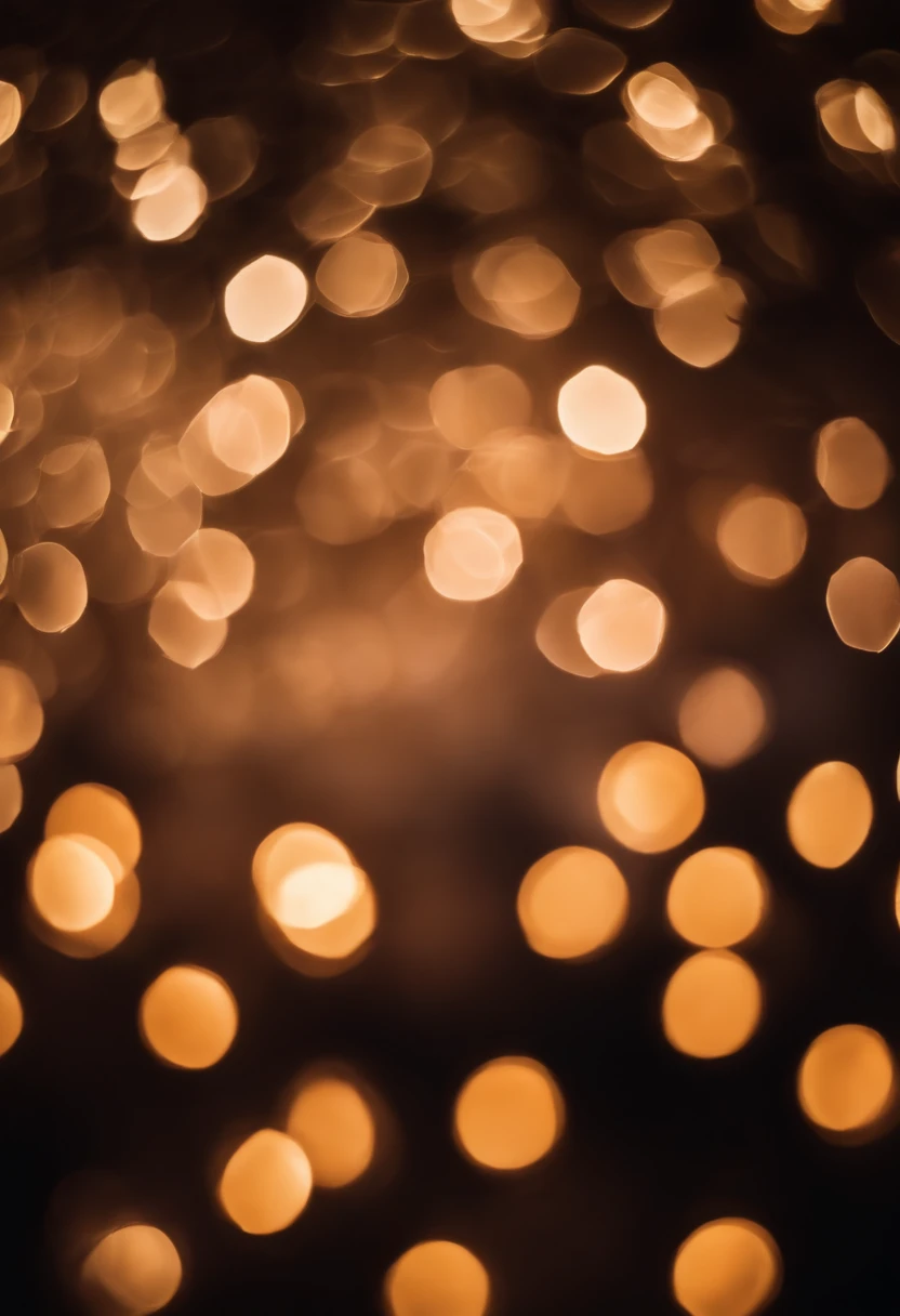 a detail shot of a softly lit, abstract bokeh pattern, showcasing the delicate and sparkling lights as a soft and magical background.