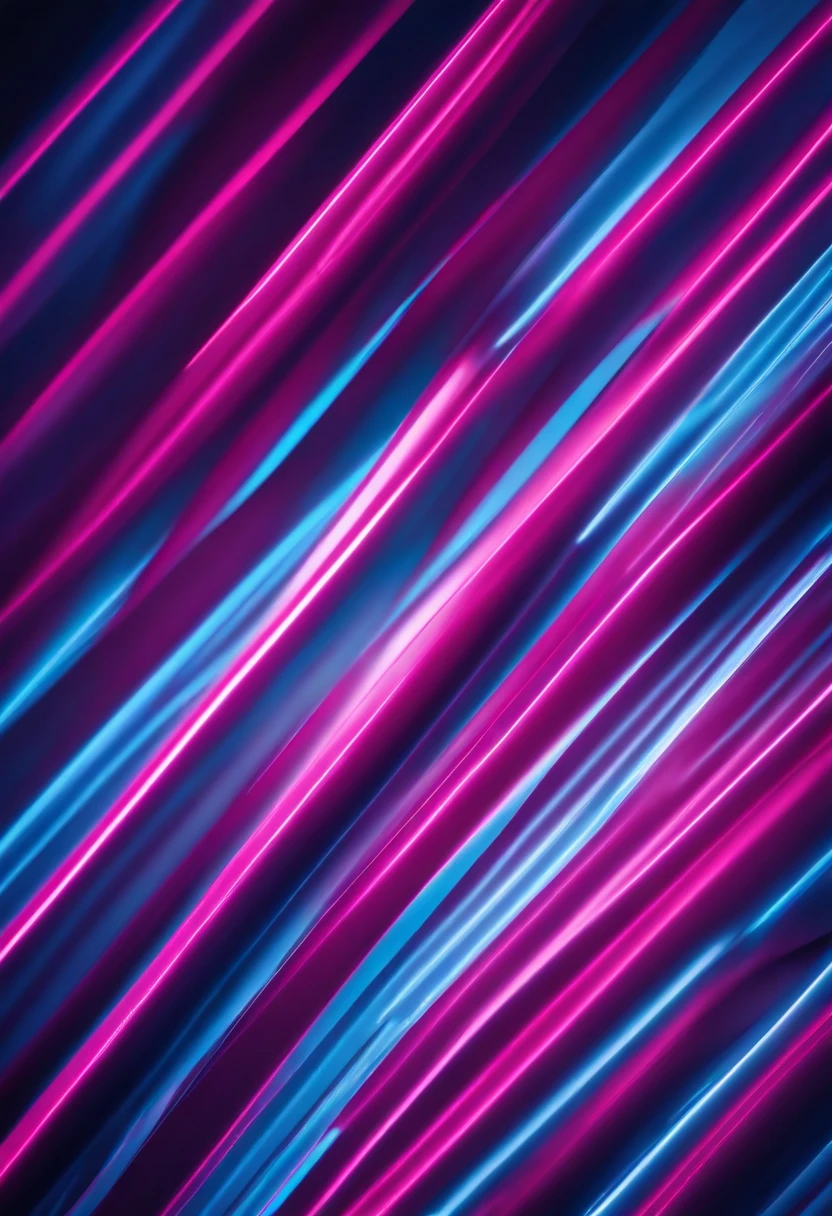 A minimalist background with a striking abstract pattern of bold, parallel lines in vibrant colors like electric blue and neon pink