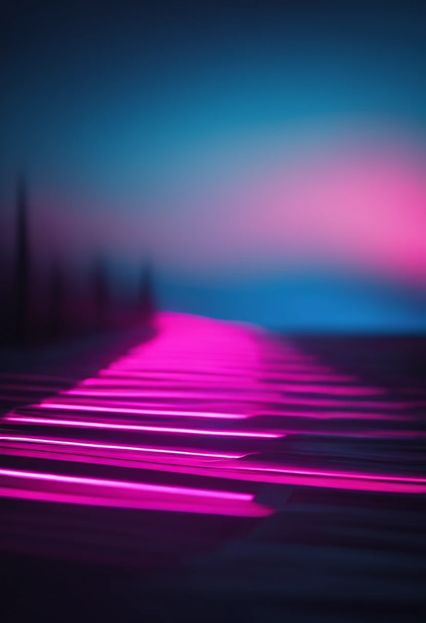A minimalist background with a striking abstract pattern of bold, parallel lines in vibrant colors like electric blue and neon pink