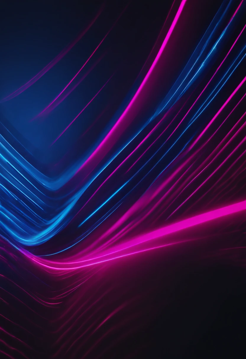 A minimalist background with a striking abstract pattern of bold, parallel lines in vibrant colors like electric blue and neon pink