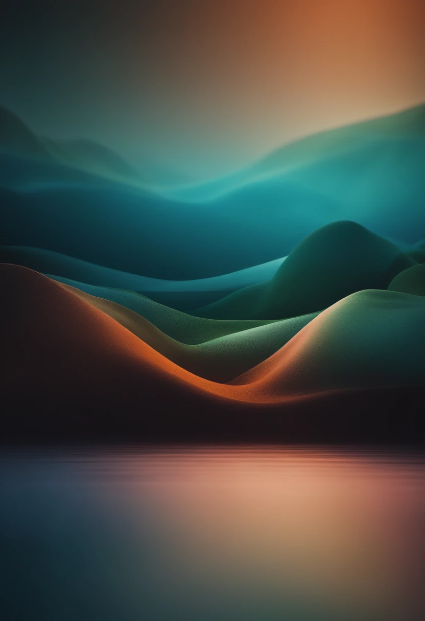 A high-resolution image of an abstract background with a gradient effect transitioning from warm tones such as orange and pink to cool tones like blue and green