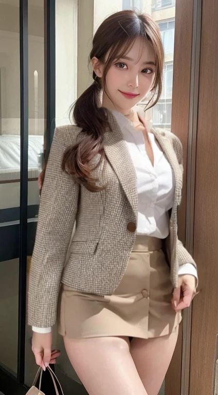 suits blazers tight skirts Chest emphasis