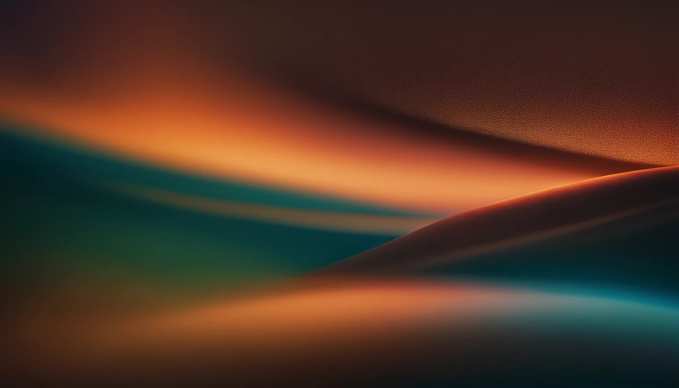 A high-resolution image of an abstract background with a gradient effect transitioning from warm tones such as orange and pink to cool tones like blue and green