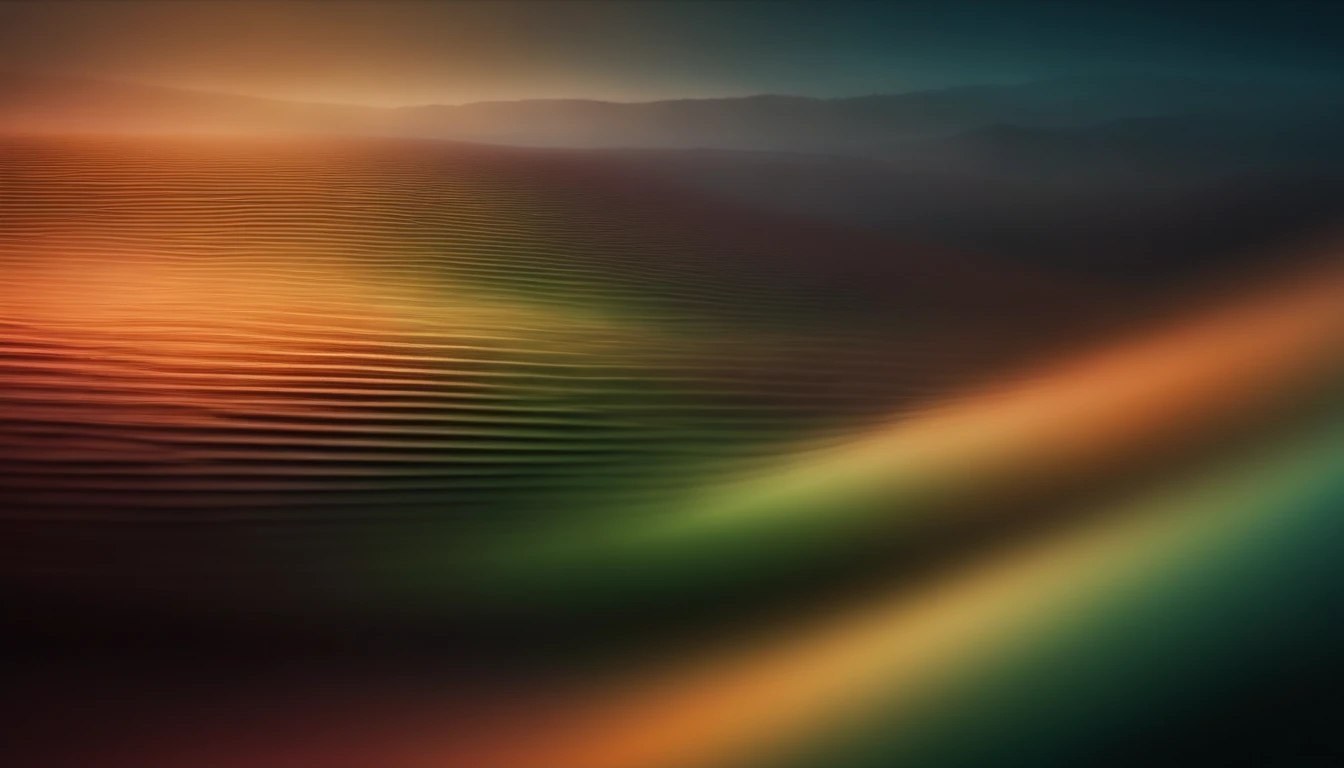 A high-resolution image of an abstract background with a gradient effect transitioning from warm tones such as orange and pink to cool tones like blue and green
