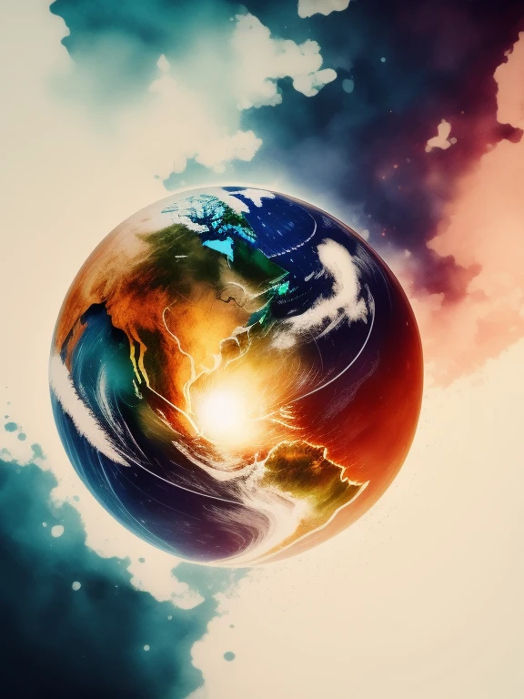 (((masterpiece))),best quality, illustration, earth, water ,fire, wind , space , _cut,