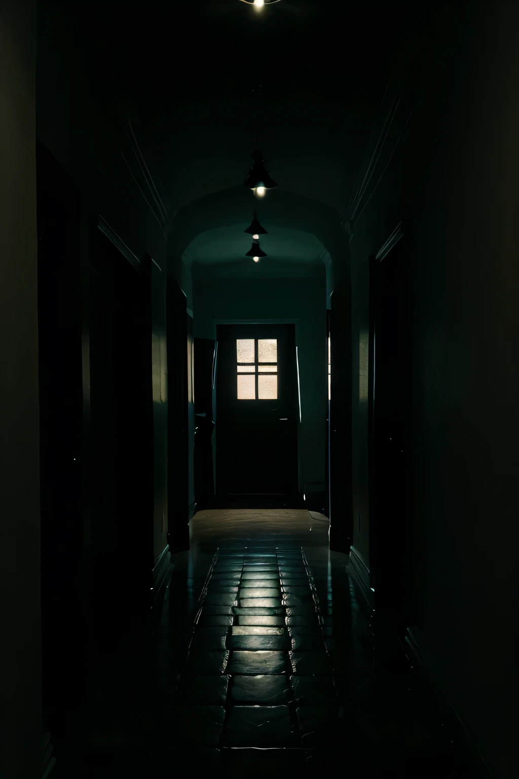 light entering a house in the darkness and in the darkness the light was the only light
