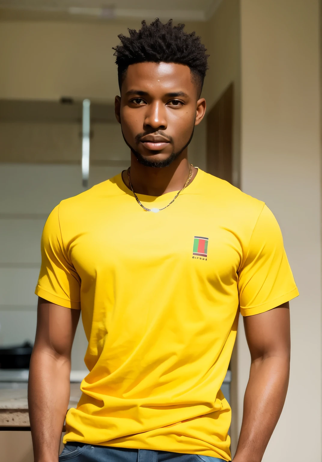 handsome, African man
