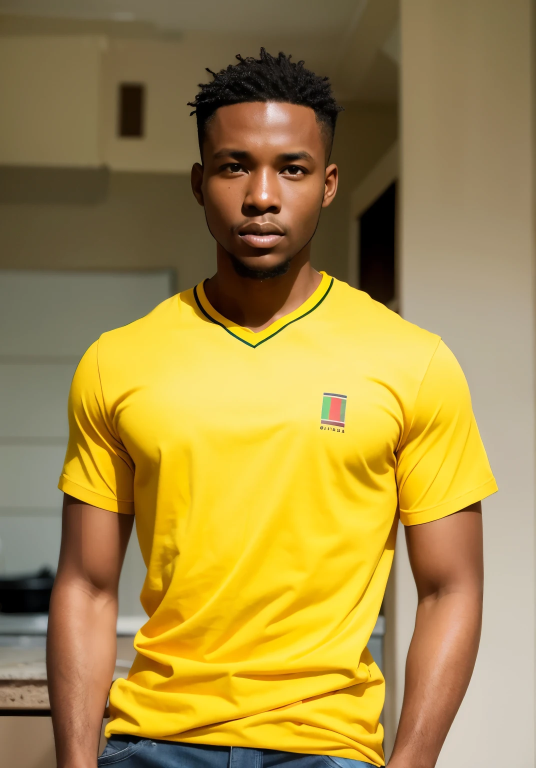 handsome, African man