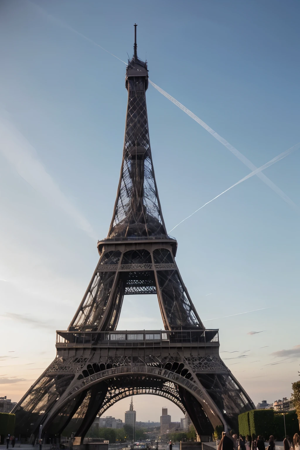 torre eiffel com casal