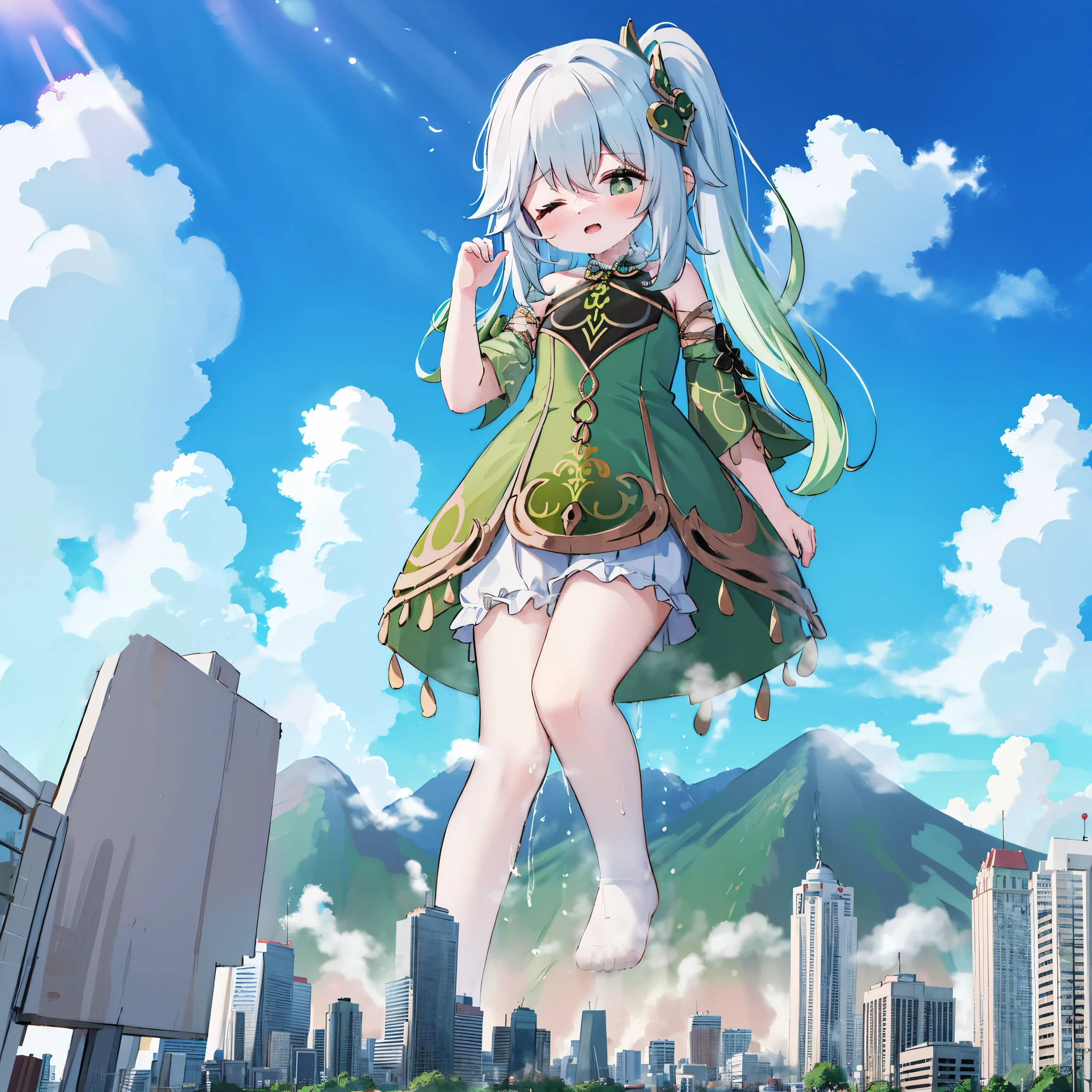 城市,Skysky,Background with,
