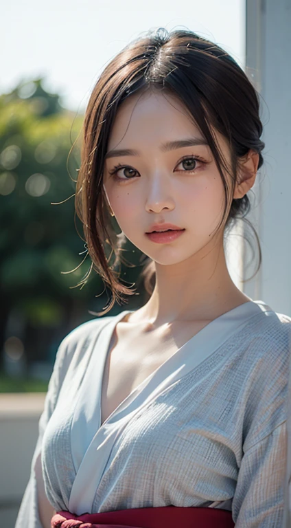 (masterpiece, best quality:1.4), beautiful face, 8k, 85mm, absurdreloral pattern yukata:1.4), face close up, violaceaess, gardeniass, delicate girl, solo, night, looking at viewer, upper body, film grain, chromatic aberration, sharp focus, facelight, professional lighting, sophisticated, (smile:0.4), ( background, bokeh background:1.2), detail face
