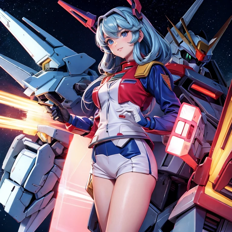 a beauty girl,Gundam