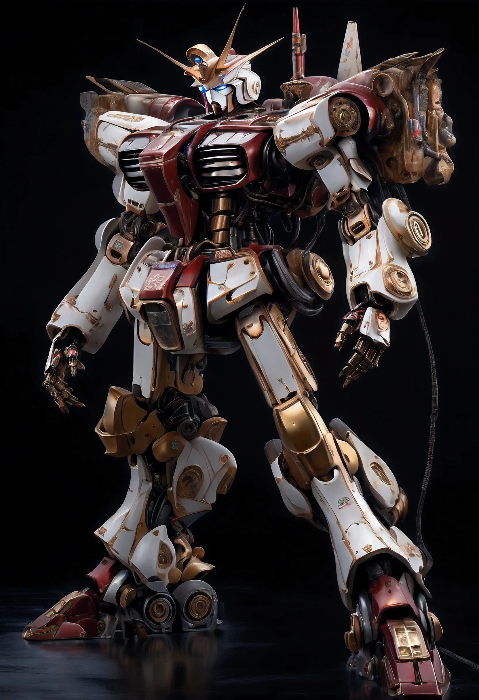 Full body shot, sebastian robot, Best Quality, 最hightqualityの, hightquality, beautiful detail, intricate detailes, insane detail, ighly detailed, intricate fine detail, A hyper-realistic, realistic paint, hightqualityのテクスチャ, richly colored, dark colored, Fine and delicate brush strokes, Very fine touch, Super Illustration, true masterpiece, Masterpieces of detail, Super Illustration of masterpiece, High contrast, Tonal contrast, cinematic still, Cinematic Angle, Cinematic lighting,