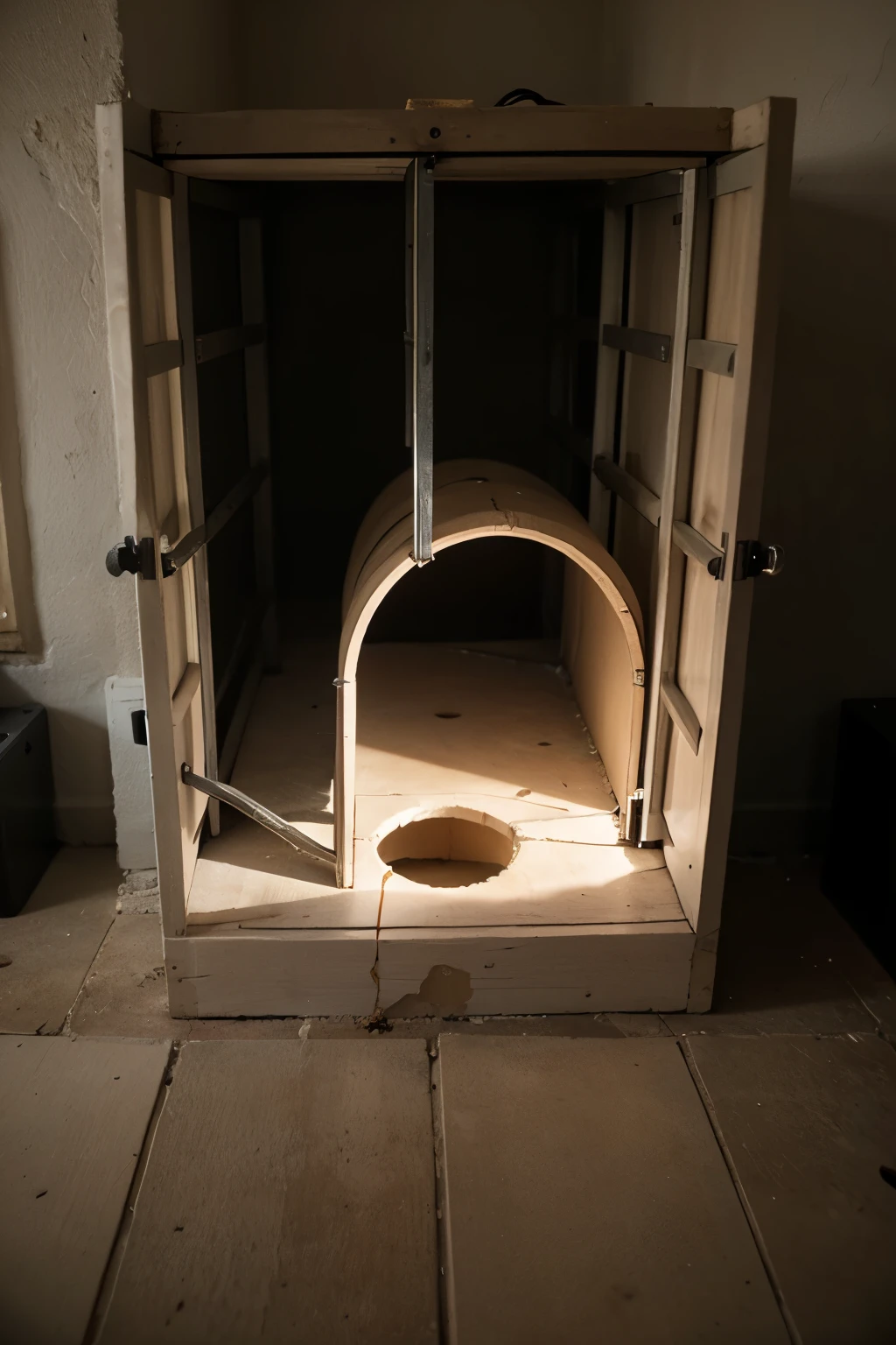 Create a prison cell with a hole in it