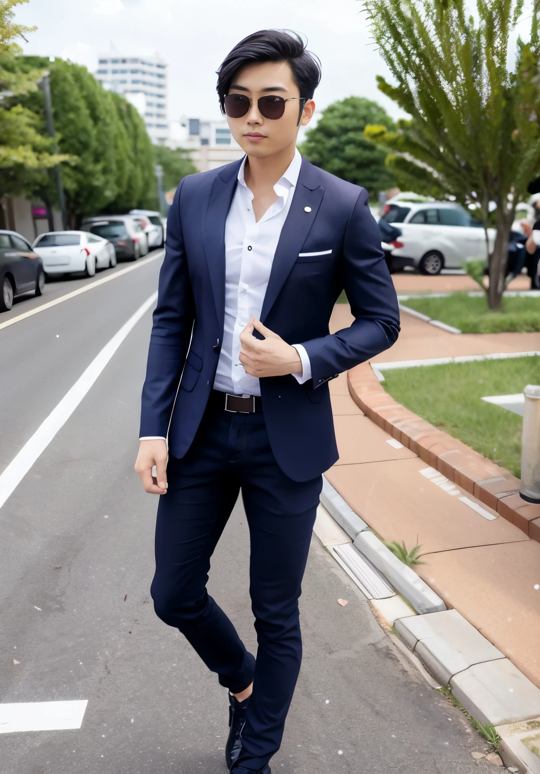 Asian male in sunglasses
